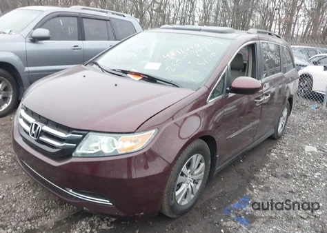 2015 Honda Odyssey Ex-L z USA, uszkodzony, nr VIN 5FNRL5H6XFB083953